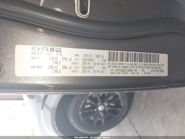 Dodge Journey Sxt 2016 3C4PDCBG8GT102366 Image 9