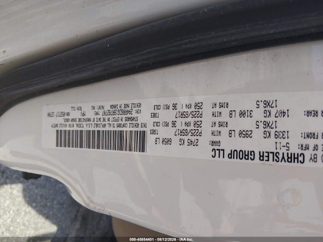 2011 Chrysler Town & Country Limited მანქანა იყიდება აუქციონზე, vin: 2A4RR6DG1BR782707, აუქციონის ნომერი: 45854401
