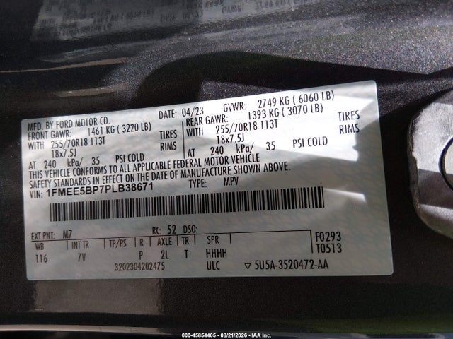 Ford Bronco Outer Banks 2023 1FMEE5BP7PLB38671 Image 9