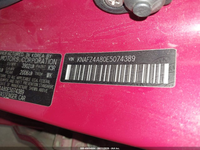 Aukcja sprzedaży 2014 Kia Forte Ex, vin: KNAFZ4A80E5074389, numer aukcji: 45854584