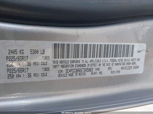 Dodge Journey Sxt 2016 3C4PDCBB0GT205883 Image 9