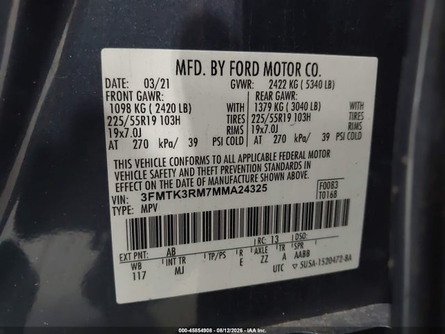 3FMTK3RM7MMA24325 Ford Mustang Mach-e Premium