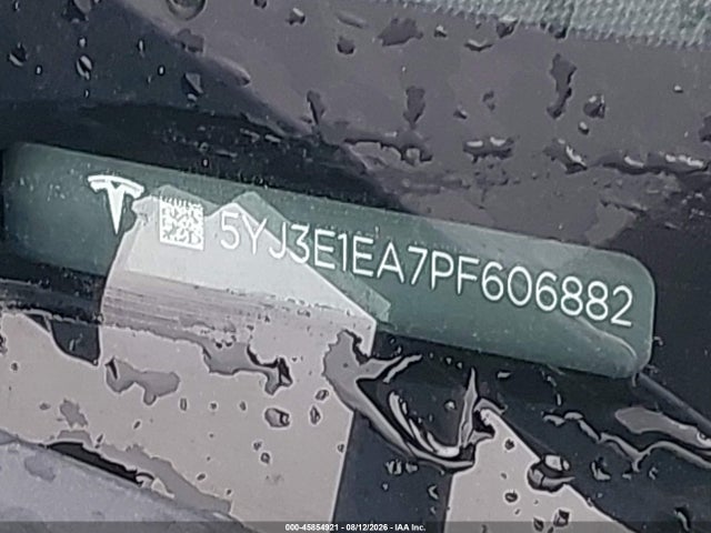 5YJ3E1EA7PF606882 Tesla Model 3 Rear-wheel Drive