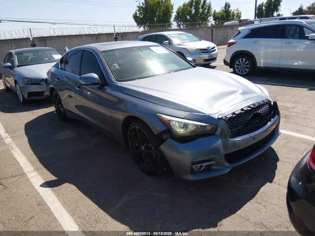 45855012 :رقم المزاد ، JN1BV7AR5FM406876 vin ، 2015 Infiniti Q50 Premium مزاد بيع