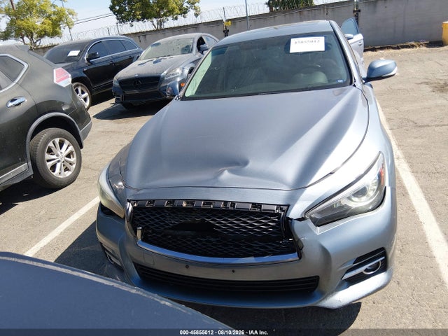 2015 Infiniti Q50 Premium მანქანა იყიდება აუქციონზე, vin: JN1BV7AR5FM406876, აუქციონის ნომერი: 45855012