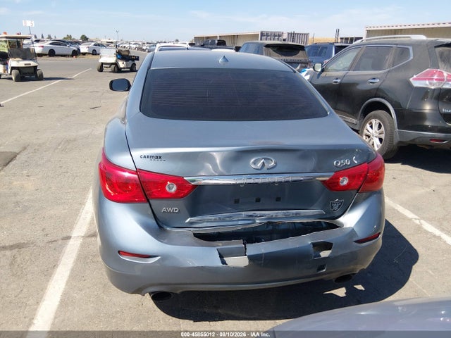 2015 Infiniti Q50 Premium მანქანა იყიდება აუქციონზე, vin: JN1BV7AR5FM406876, აუქციონის ნომერი: 45855012