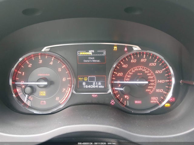 45855136 :رقم المزاد ، JF1VA1B66H9840436 vin ، 2017 Subaru Wrx مزاد بيع