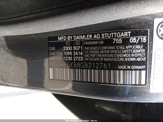WDDHF5KB8GB212761 Mercedes-Benz E 350