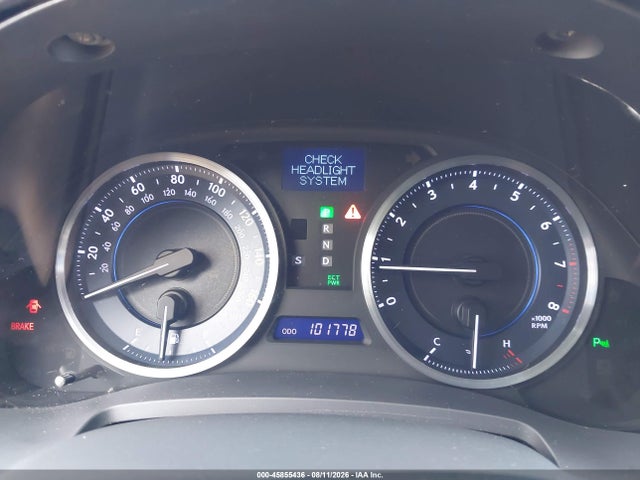 45855436 :رقم المزاد ، JTHBF5C2XC5179297 vin ، 2012 Lexus Is 250 مزاد بيع