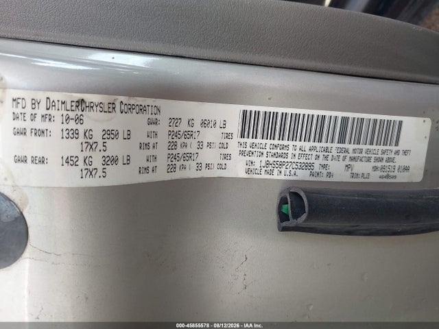 Продаж на аукціоні авто 2007 Jeep Grand Cherokee Limited, vin: 1J8HS58P27C532895, номер лоту: 45855578