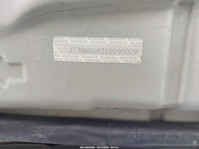 45855588 :رقم المزاد ، JT3GN86R310190029 vin ، 2001 Toyota 4runner Sr5 V6 مزاد بيع