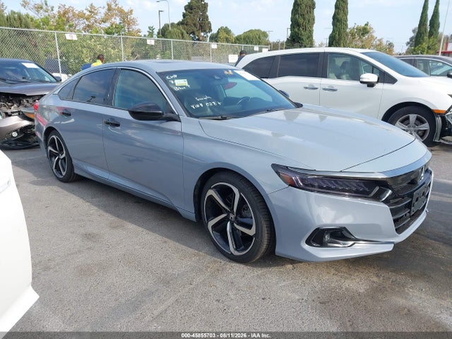 45855703 :رقم المزاد ، 1HGCV2F3XMA010287 vin ، 2021 Honda Accord Sport 2.0t مزاد بيع
