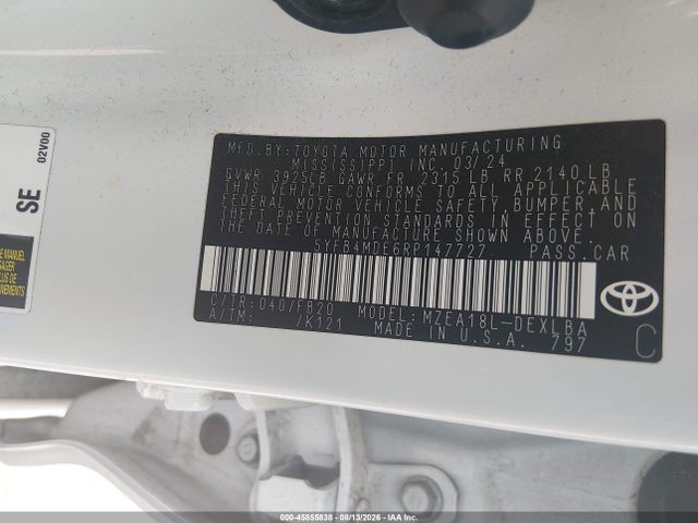 Toyota COROLLA LE 2024 5YFB4MDE6RP147727 Image 9