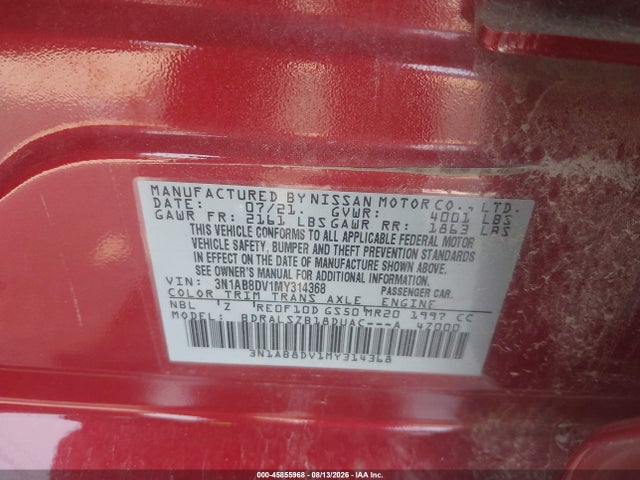 Nissan Sentra Sr Xtronic Cvt 2021 3N1AB8DV1MY314368 Image 9