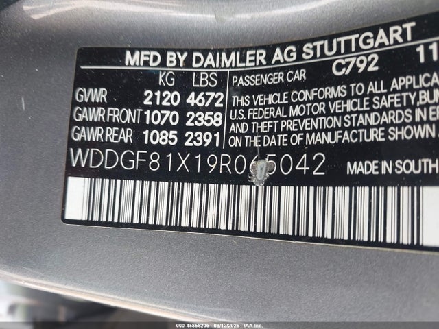 Aukcja sprzedaży 2009 Mercedes-benz C 300 Sport 4matic, vin: WDDGF81X19R065042, numer aukcji: 45856205