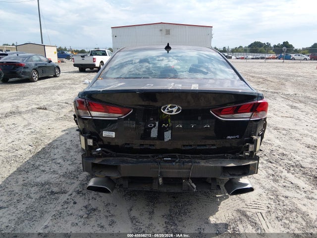 2018 Hyundai Sonata Sport მანქანა იყიდება აუქციონზე, vin: 5NPE34AF6JH656487, აუქციონის ნომერი: 45856213