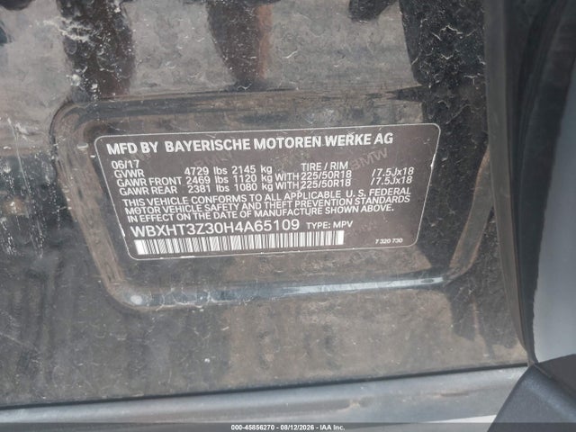 Aukcja sprzedaży 2017 Bmw X1 Xdrive28i, vin: WBXHT3Z30H4A65109, numer aukcji: 45856270