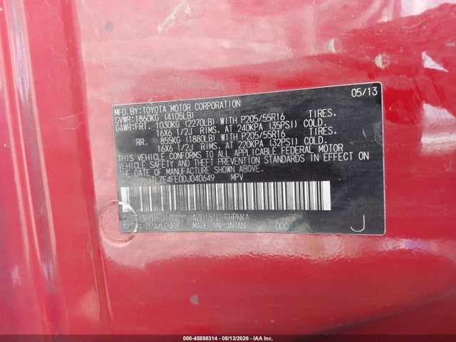 Продаж на аукціоні авто 2013 Scion Xb, vin: JTLZE4FE0DJ040649, номер лоту: 45856314