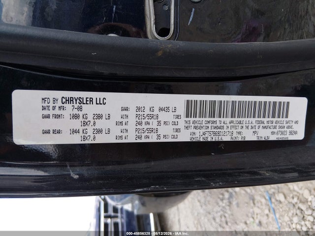 2009 Jeep Compass Limited მანქანა იყიდება აუქციონზე, vin: 1J4FT57B69D121718, აუქციონის ნომერი: 45856328