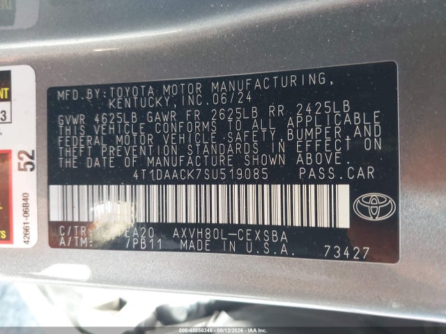Toyota CAMRY SE 2025 4T1DAACK7SU519085 Image 9