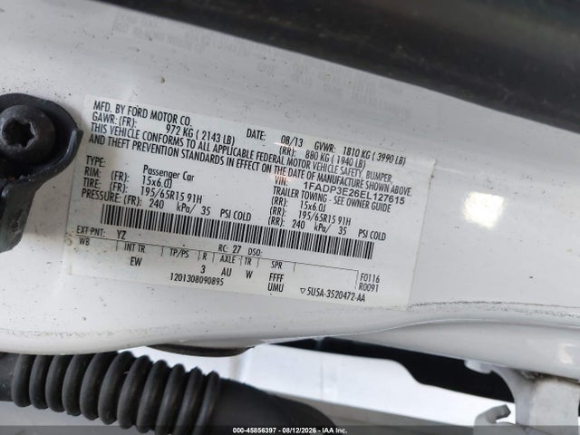 Ford FOCUS S 2014 1FADP3E26EL127615 Image 9