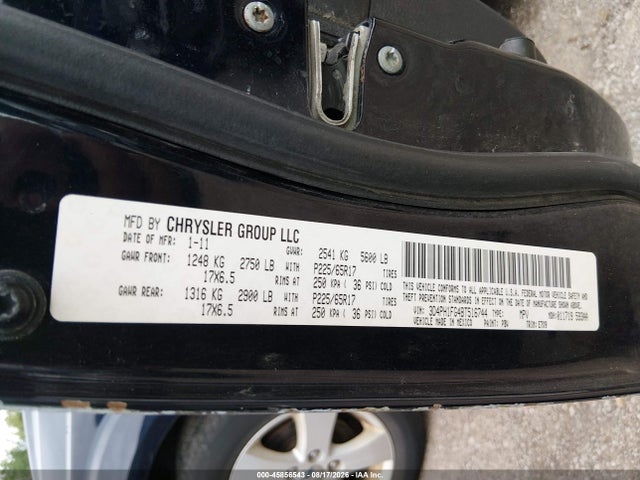 45856543 :رقم المزاد ، 3D4PH1FG4BT516744 vin ، 2011 Dodge Journey Mainstreet مزاد بيع