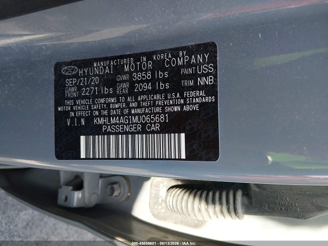 Hyundai ELANTRA SEL 2021 KMHLM4AG1MU065681 Image 9
