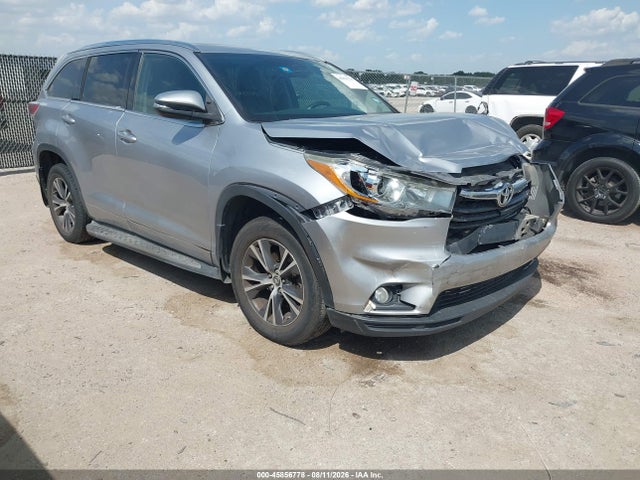 45856778 :رقم المزاد ، 5TDKKRFHXGS507340 vin ، 2016 Toyota Highlander Xle V6 مزاد بيع