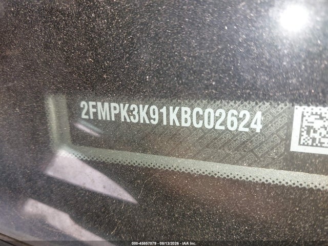 45857079 :رقم المزاد ، 2FMPK3K91KBC02624 vin ، 2019 Ford Edge Titanium مزاد بيع