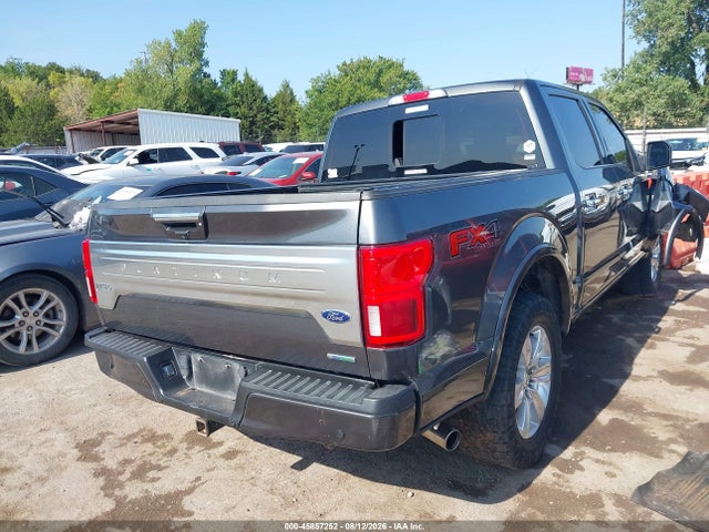 2018 Ford F-150 Platinum მანქანა იყიდება აუქციონზე, vin: 1FTEW1EG0JFD42725, აუქციონის ნომერი: 45857252