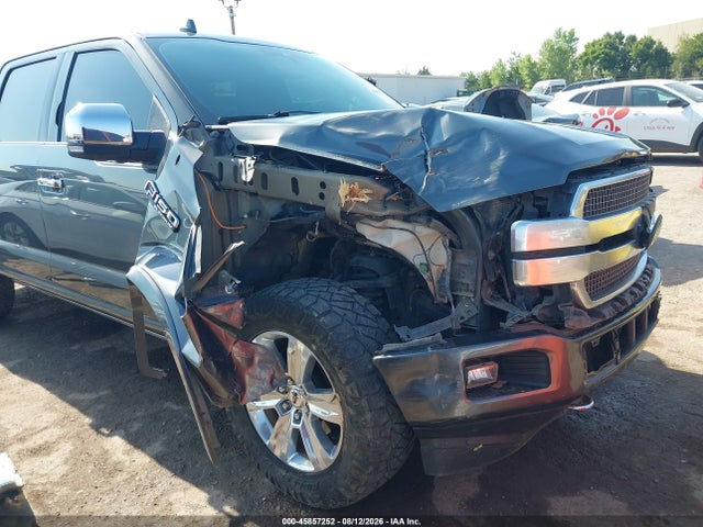 2018 Ford F-150 Platinum მანქანა იყიდება აუქციონზე, vin: 1FTEW1EG0JFD42725, აუქციონის ნომერი: 45857252