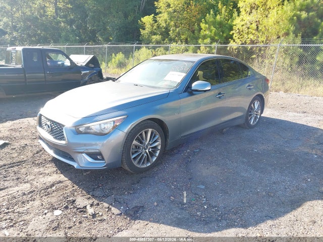 45857307 :رقم المزاد ، JN1EV7AP0JM590645 vin ، 2018 Infiniti Q50 3.0t Luxe مزاد بيع