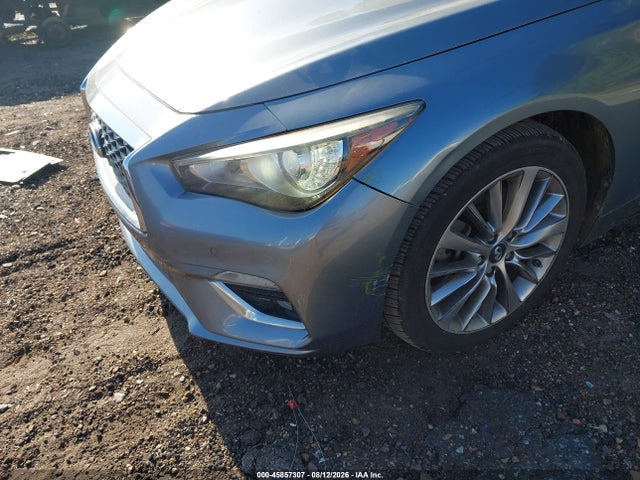 45857307 :رقم المزاد ، JN1EV7AP0JM590645 vin ، 2018 Infiniti Q50 3.0t Luxe مزاد بيع