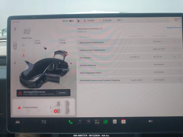 Продаж на аукціоні авто 2025 Tesla Model 3 Long Range Rear-wheel Drive/standard Rear-wheel Drive, vin: 5YJ3E1EA5SF005172, номер лоту: 45857378