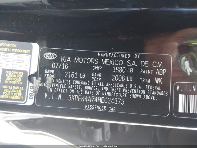 KIA FORTE LX 2017 3KPFK4A74HE024375 Image 9
