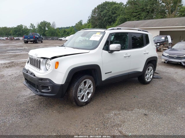 2018 Jeep Renegade Limited 4x4 მანქანა იყიდება აუქციონზე, vin: ZACCJBDB7JPH81662, აუქციონის ნომერი: 45857512