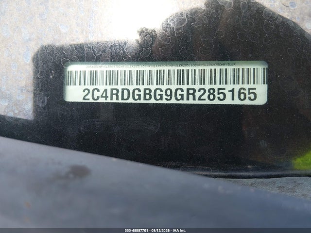 45857701 :رقم المزاد ، 2C4RDGBG9GR285165 vin ، 2016 Dodge Grand Caravan Se مزاد بيع