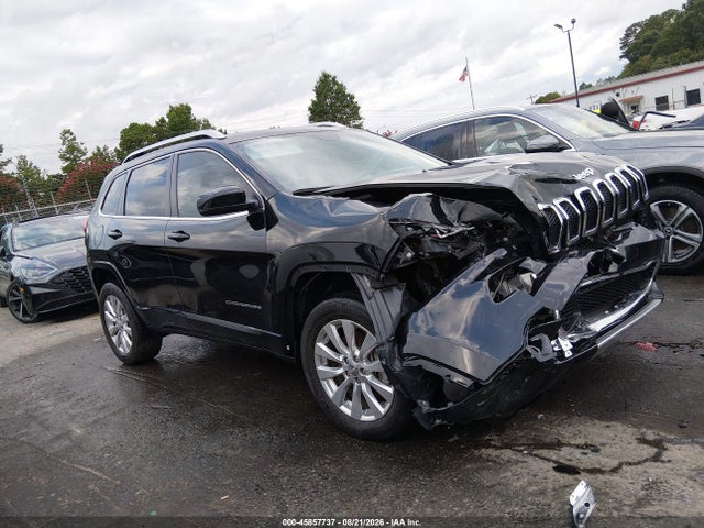 45857737 :رقم المزاد ، 1C4PJMJX4JD546020 vin ، 2018 Jeep Cherokee Overland 4x4 مزاد بيع