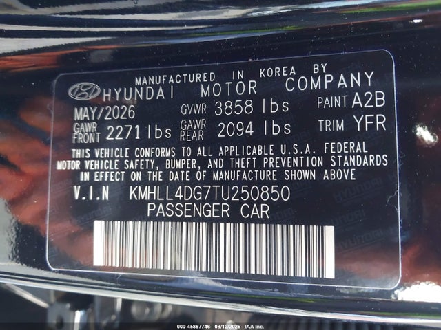 Hyundai ELANTRA SE 2026 KMHLL4DG7TU250850 Image 9