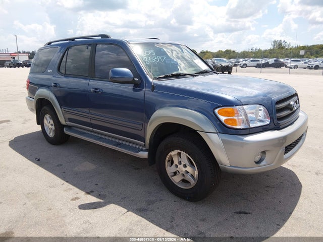 2003 Toyota Sequoia Sr5 V8 მანქანა იყიდება აუქციონზე, vin: 5TDZT34A03S148590, აუქციონის ნომერი: 45857830