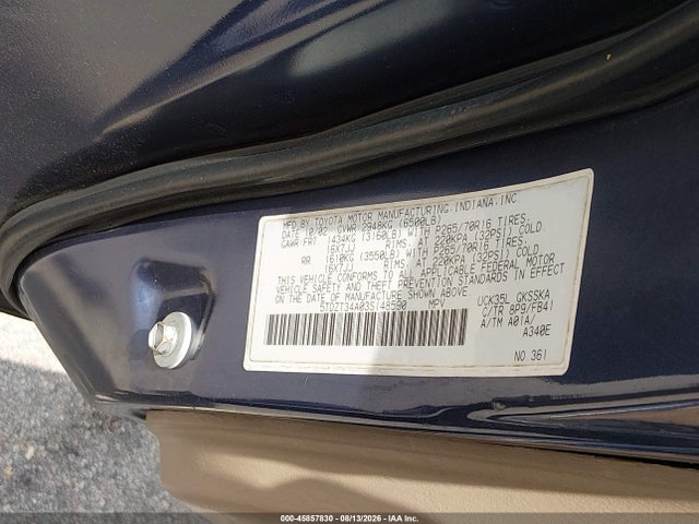 45857830 :رقم المزاد ، 5TDZT34A03S148590 vin ، 2003 Toyota Sequoia Sr5 V8 مزاد بيع