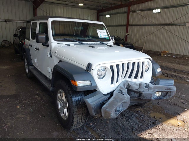 45857838 :رقم المزاد ، 1C4HJXDG2JW124639 vin ، 2018 Jeep Wrangler Unlimited Sport S 4x4 مزاد بيع