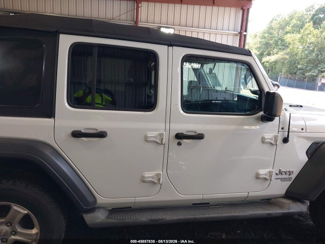 45857838 :رقم المزاد ، 1C4HJXDG2JW124639 vin ، 2018 Jeep Wrangler Unlimited Sport S 4x4 مزاد بيع