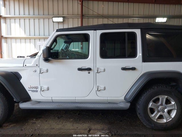 45857838 :رقم المزاد ، 1C4HJXDG2JW124639 vin ، 2018 Jeep Wrangler Unlimited Sport S 4x4 مزاد بيع