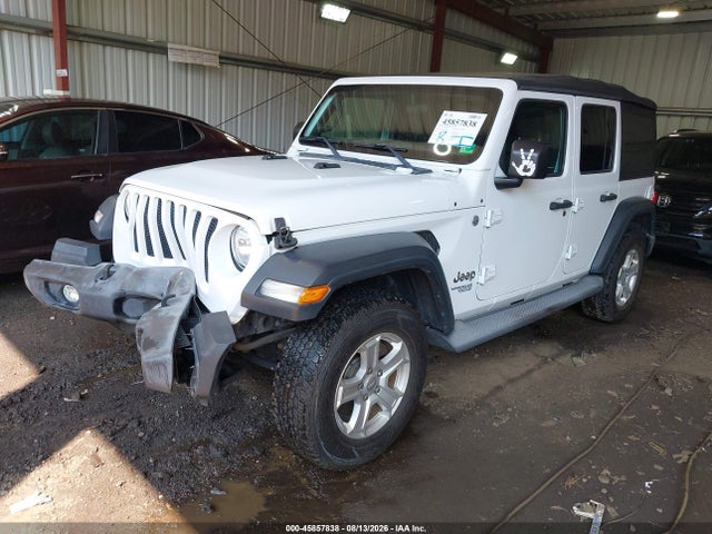 45857838 :رقم المزاد ، 1C4HJXDG2JW124639 vin ، 2018 Jeep Wrangler Unlimited Sport S 4x4 مزاد بيع