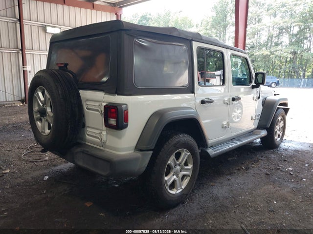 45857838 :رقم المزاد ، 1C4HJXDG2JW124639 vin ، 2018 Jeep Wrangler Unlimited Sport S 4x4 مزاد بيع