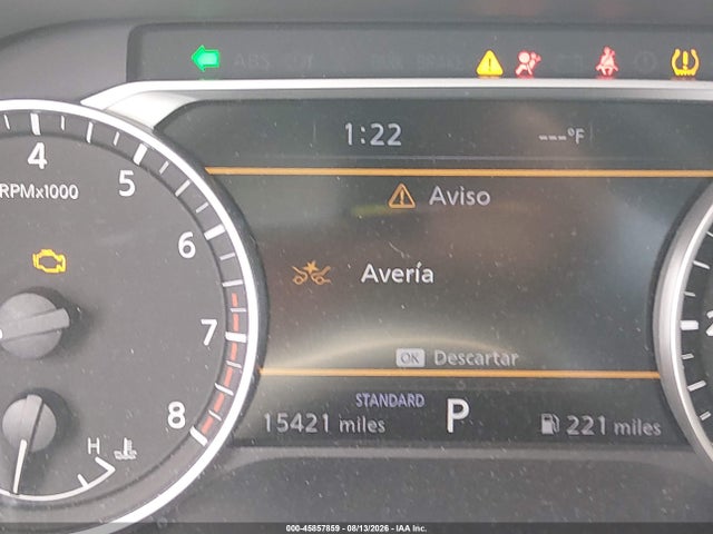2025 Nissan Pathfinder Sl Fwd მანქანა იყიდება აუქციონზე, vin: 5N1DR3CB6SC252354, აუქციონის ნომერი: 45857859