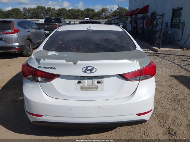 2016 Hyundai Elantra Se მანქანა იყიდება აუქციონზე, vin: 5NPDH4AE2GH660503, აუქციონის ნომერი: 45858005