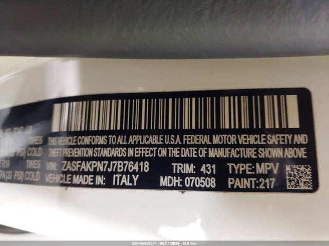 Продаж на аукціоні авто 2018 Alfa Romeo Stelvio Sport Awd, vin: ZASFAKPN7J7B76418, номер лоту: 45858281
