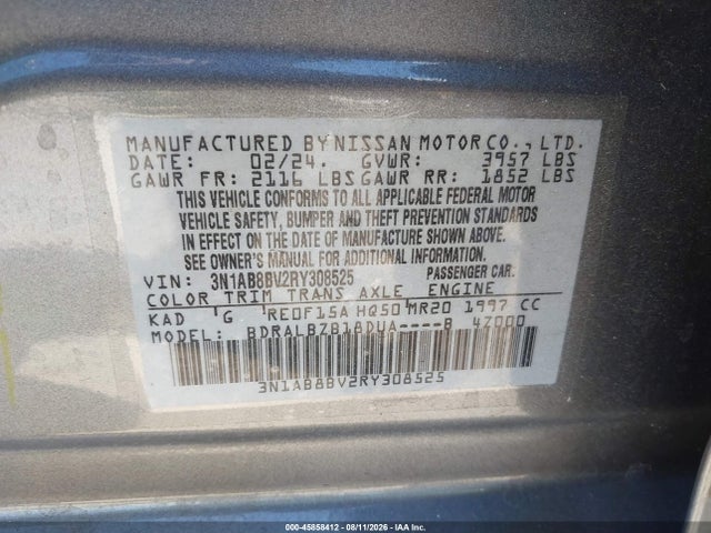 Nissan Sentra S Xtronic Cvt 2024 3N1AB8BV2RY308525 Image 9